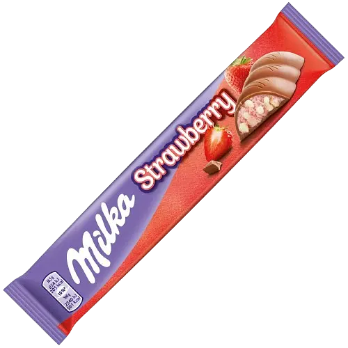 Шоколадні батончики Milka Erdbeer Riegel Strawberry 5 х 36.5 г - фото 2