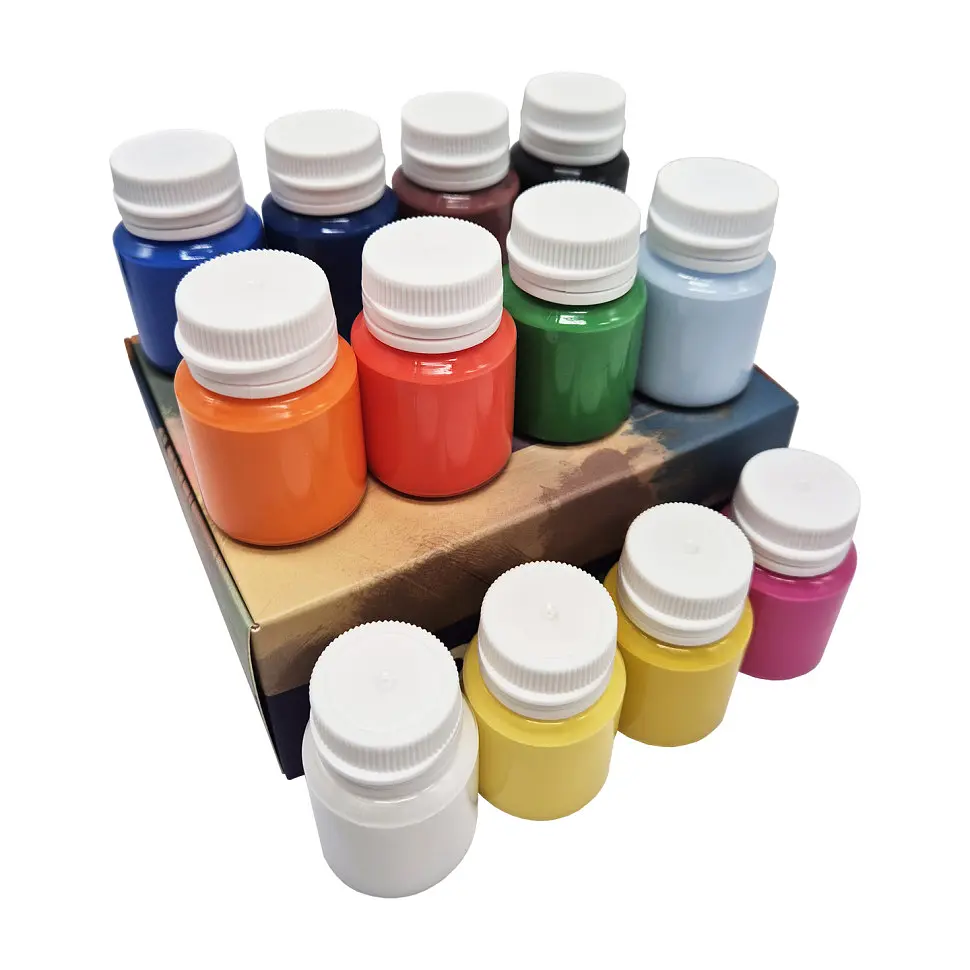 Набір акрилових фарб Art Craft 5082-AC 12 штук по 20 мл - фото 2