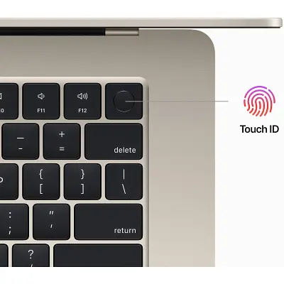 Ноутбук Apple MacBook Air M2 A2941 Starlight (MQKU3UA/A) (MQKU3UA/A) - фото 3