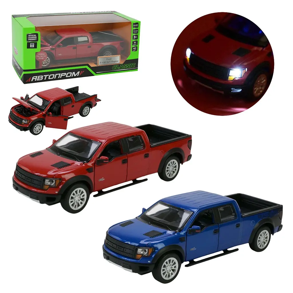 Іграшка Машина Ford F-150 SVT Raptor АВТОПРОМ 68363 Синій shop (2000999352157) - фото 2