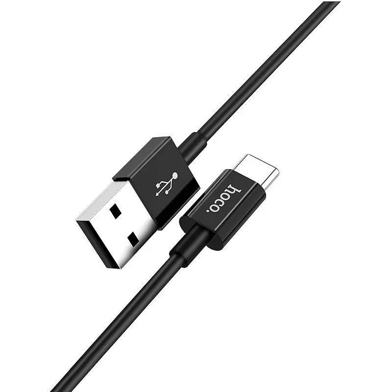 USB Cable Hoco X23 Skilled Type-C Black 1m - фото 5