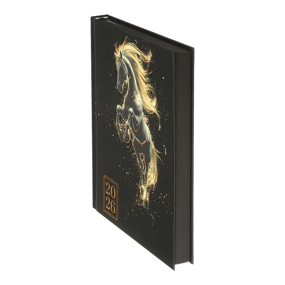 Щоденник датований Buromax Horse 2026 A5 чорний (BM.2189-01) - фото 4