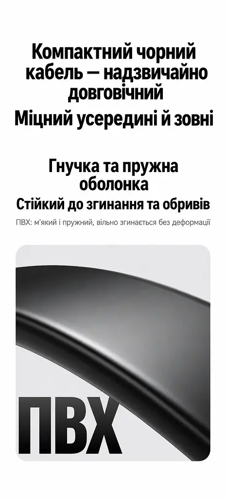 Кабель UGREEN L315 USB-C - USB-C USB4 40 Гбіт/с PD 240 Вт 0,12 м чорний (75176) - фото 13