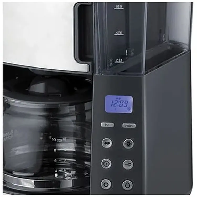 Кофеварка Russell Hobbs Grind and Brew капельная 1.25 л черно-серебристая (25610-56) - фото 2