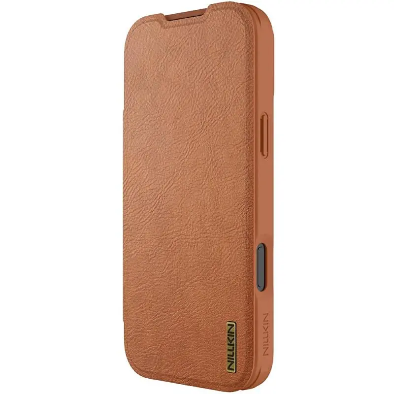 Шкіряний чохол-книжка Nillkin Qin Pro Camshield для Apple iPhone 17 Pro Max 6.9" Brown - фото 2