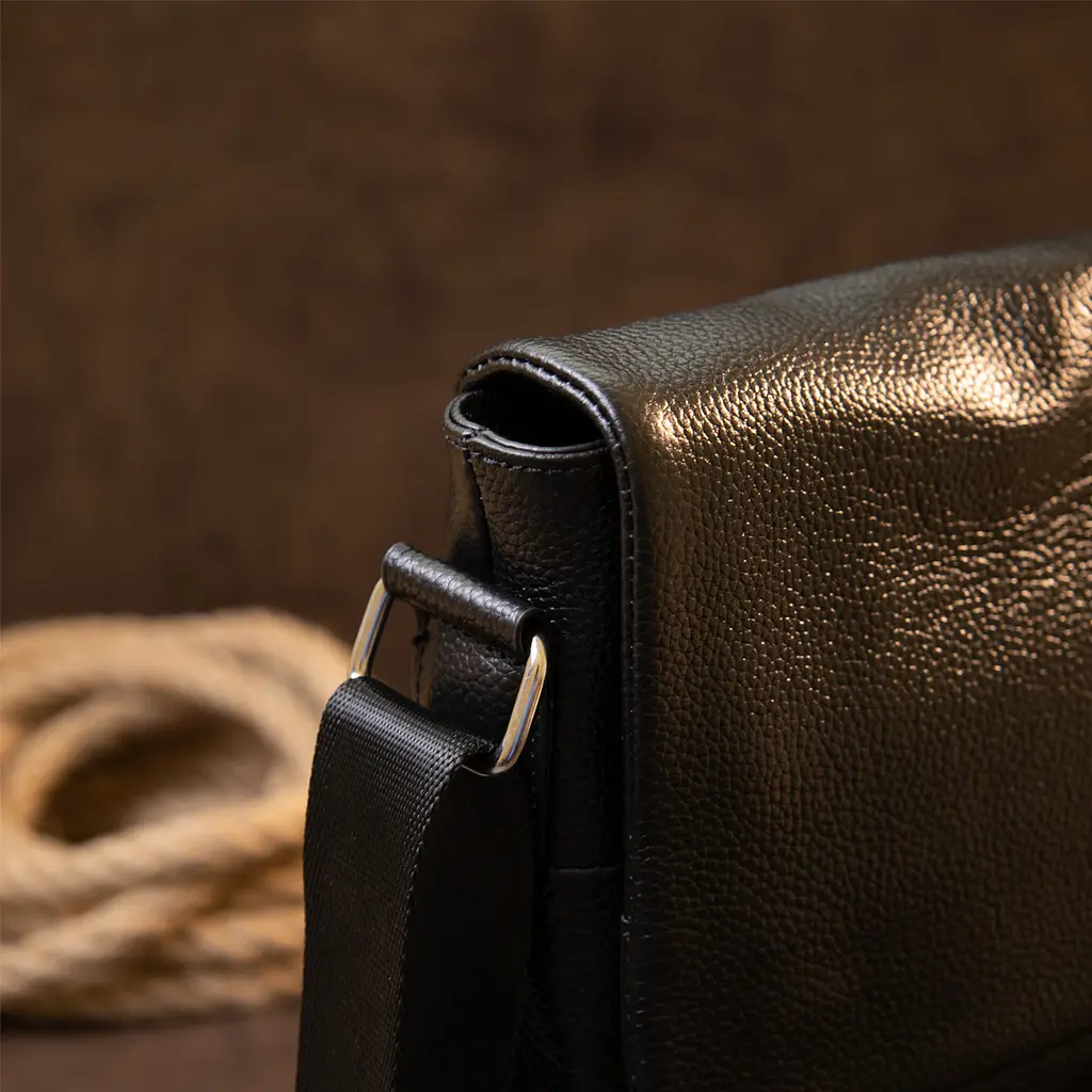 Кожаная сумка мужская Vintage 25х27х5 см sum0013942 - фото 9