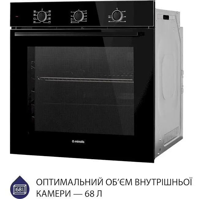Духова шафа Minola EO 684 BL Чорна - фото 5