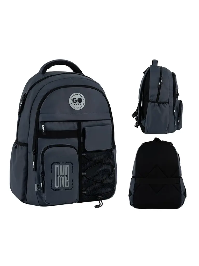 Рюкзак GoPack Education Teens 184 темно-сірий (GO26-184L-4) - фото 4