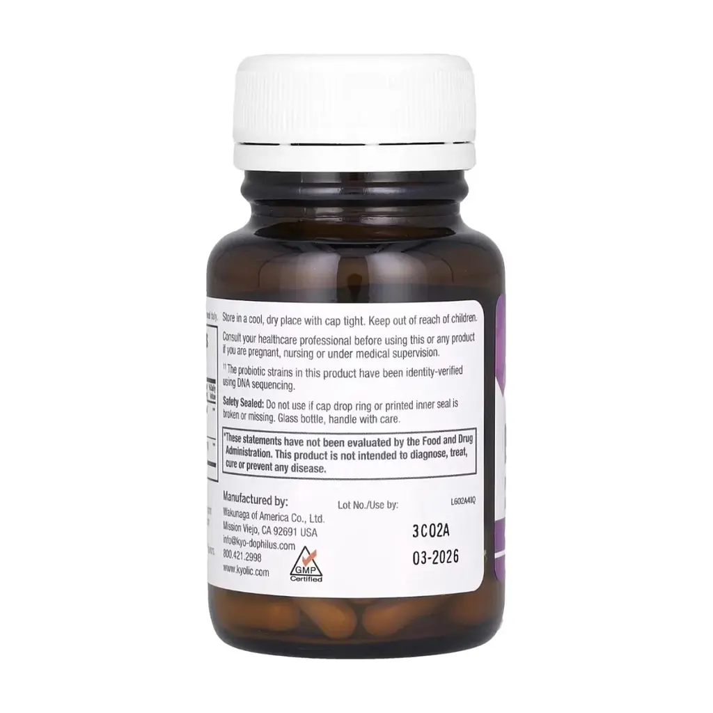 Вітамінно-мінеральний комплекс Kyolic Пробіотик з ферментами, Kyo Dophilus, Enzyme+Probiotic, 60 капсул (WAK-60241) - фото 5