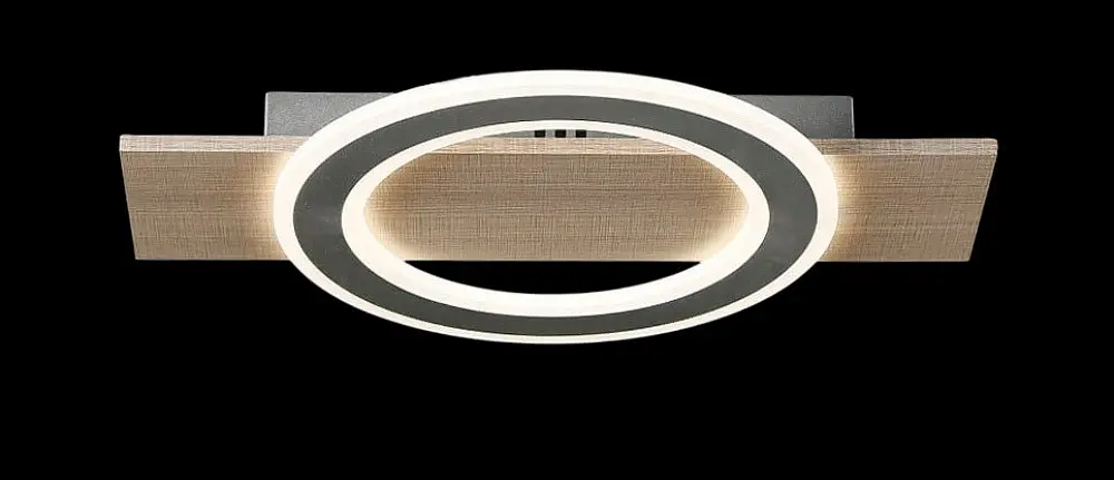 Люстра стельова LED Splendid Ray L2980/1, 80W, білий/коричневий, сучасний стиль, діаметр 44 см - фото 4