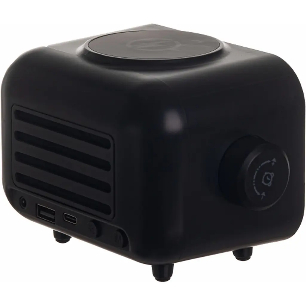 Бездротова зарядна станція-годинник TheGeneral RapidFlow Quick Charge чорна (40051519-01) - фото 3