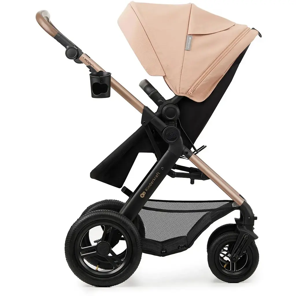 Коляска універсальна 3 в 1 Kinderkraft Moov 2 Air Sand Beige (KSMOOV02BEG0000) - фото 3