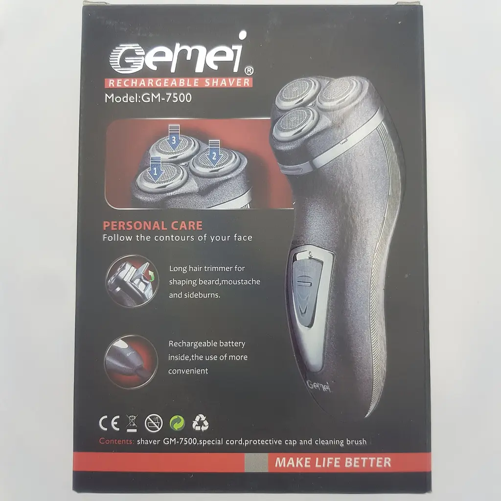 Бритва акумуляторна роторна GEMEI GM-7500 - фото 8