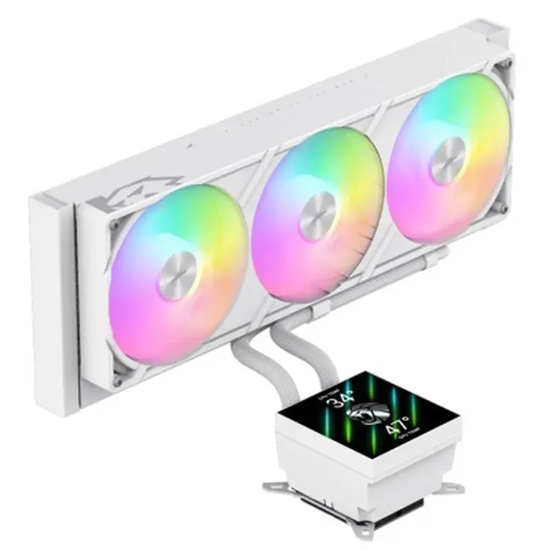 Система рідинного охолодження Gamemax GLACIER 360 LCD WH - фото 2
