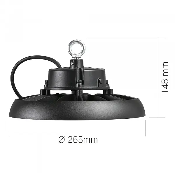 LED світильник висотний ХайБей Videx 100W 5000K 18000 Lm Чорний - фото 7