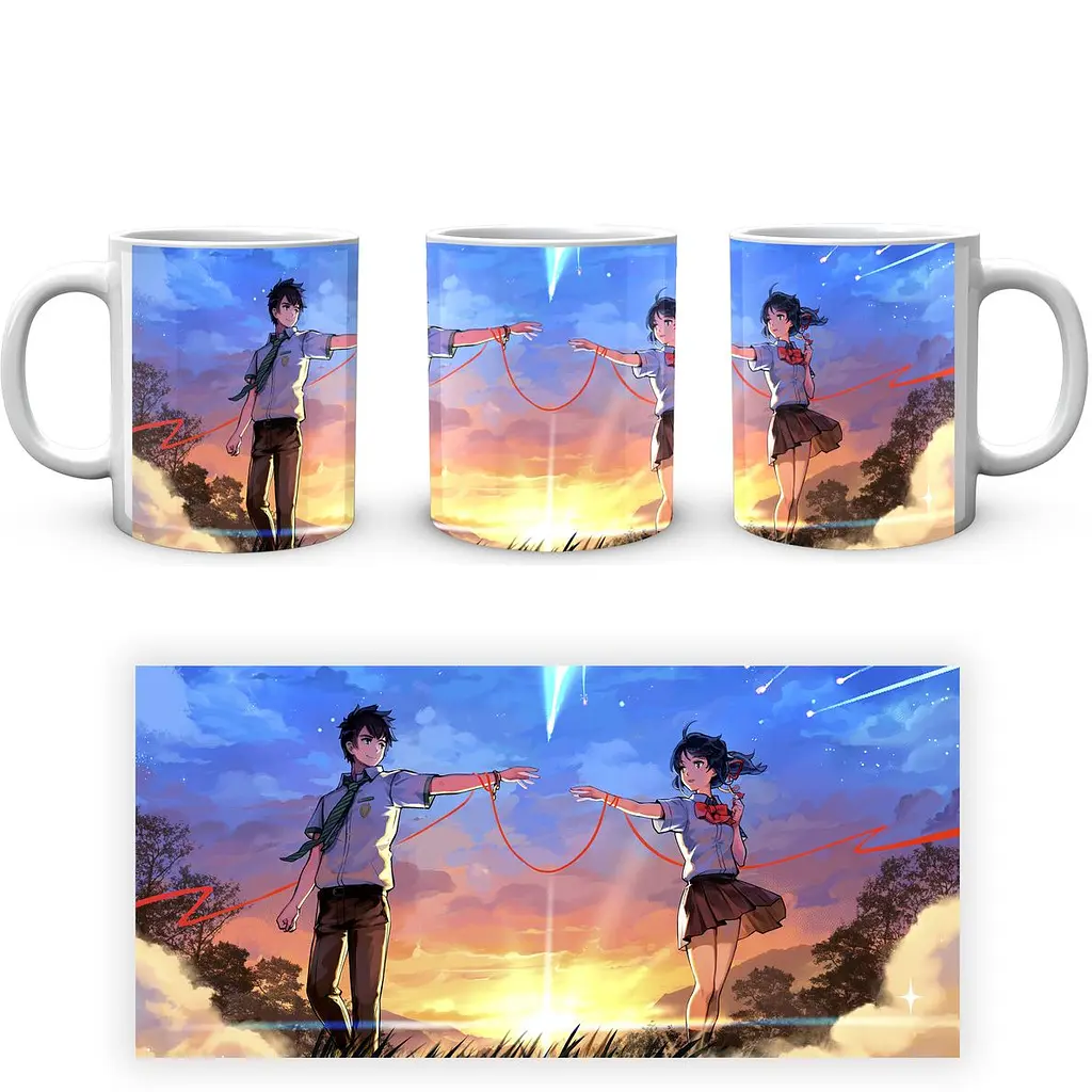 Кухоль GeekLand Your Name Твоє ім'я Постер YN 02.461 330 мл білий - фото 3