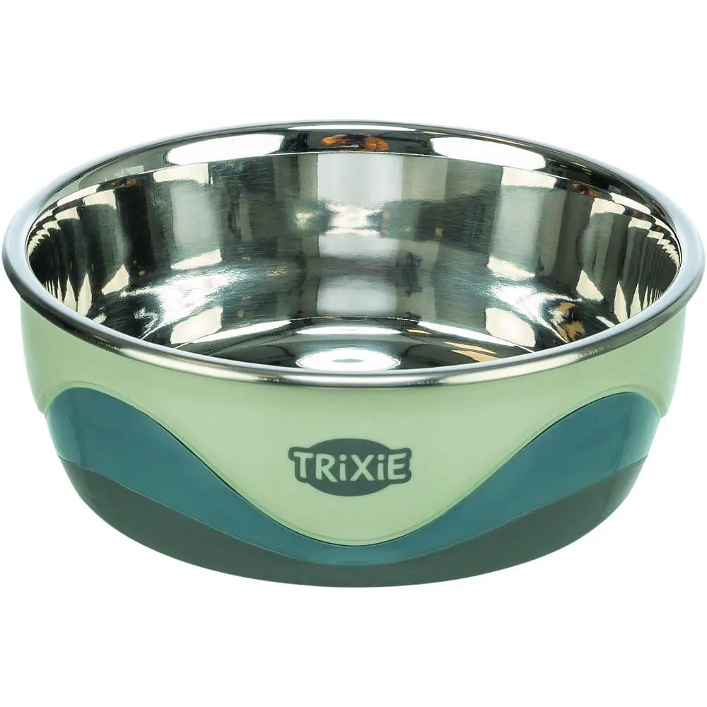 Миска металевa Trixie на гумовій основі 400 мл / 14 см (сірий) - фото 3