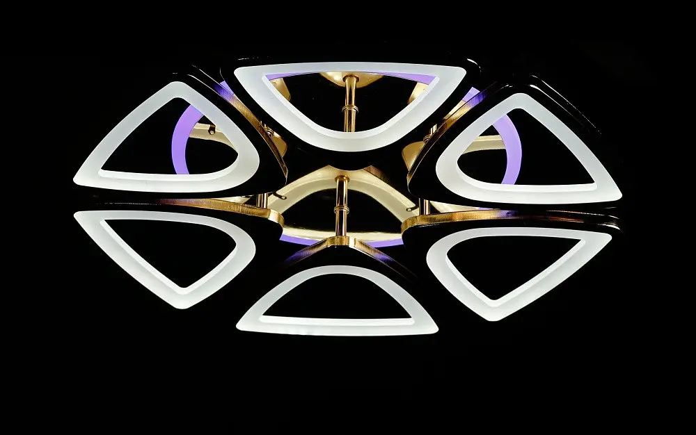 Світлодіодна люстра світильник з пультом і підсвічуванням Splendid-Ray 30-3978-15 - фото 2