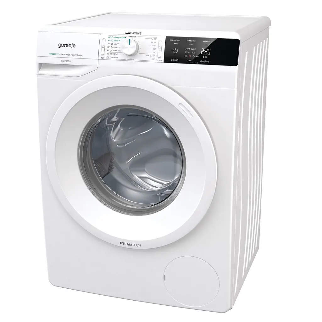 Стиральная машина Gorenje WEI843S/8 кг/1400 об/SteamTech-пар/Inverter/A-30%/16 пр/LED/54.5 см. (WEI843S) - фото 3