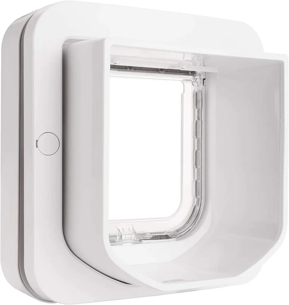Відкидна стулка для кішок SureFlap з мікрочіпом Sure Petcare, біла, сканує посвідчення особистості тварини при вході Б/в - фото 6