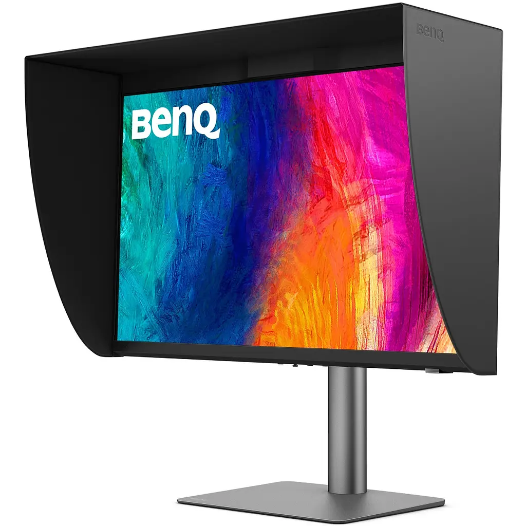 Монітор TFT 27 BenQ PD2770U, IPS, 4K UHD, HDMI, DP, USB-C, USB-hub, HAS, колонки, темно-сірий - фото 3