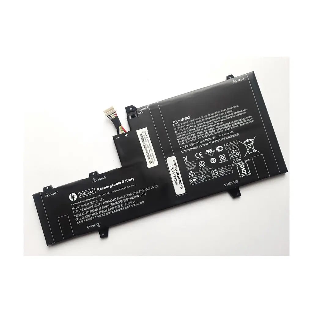 Акумулятор до ноутбука HP EliteBook Folio 1030 G2 OM03XL, 57Wh (4935mAh), 3cell, 11 (A47555)