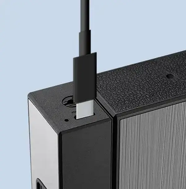 Портсигар на 20 сигарет із запальничкою та електроприкурювачем HL-424 Black Brown ЗСУ (15696) - фото 3