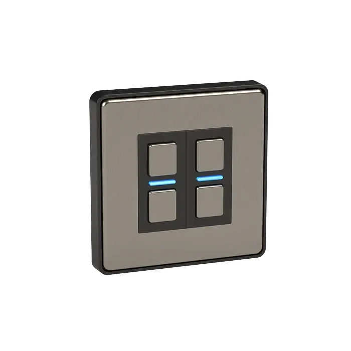 Lightwave Smart Dimmer 2 Gang из нержавеющей стали LP22 - фото 2