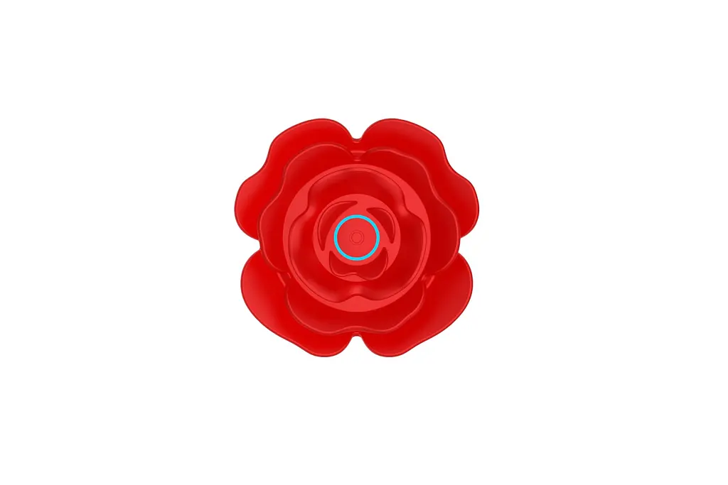 Анальна червона вібро пробка Rose rotating anal plug Boss Series 56-2026 103419 - фото 2