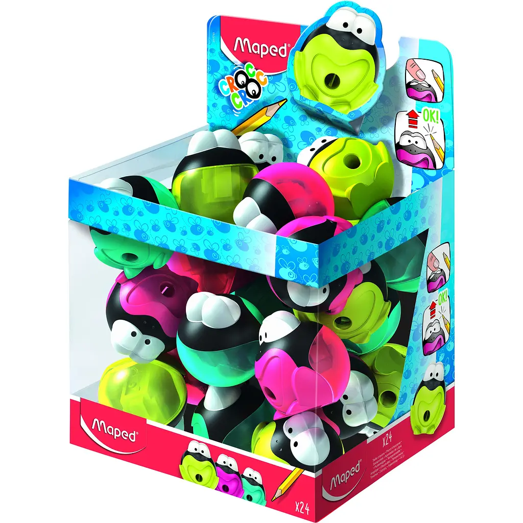 Точилка Maped Croc Croc Signal с контейнером в ассортименте (MP.017711) - фото 4