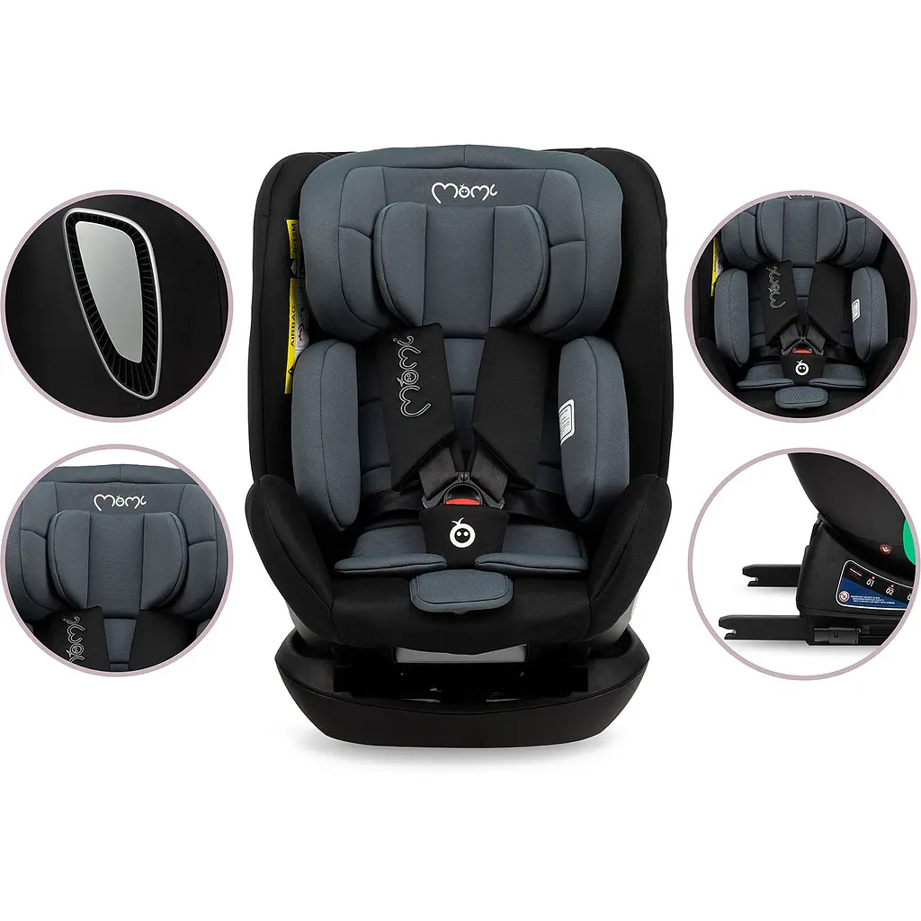 Автокресло MoMi Urso I-Size 0-36 кг Black - фото 9