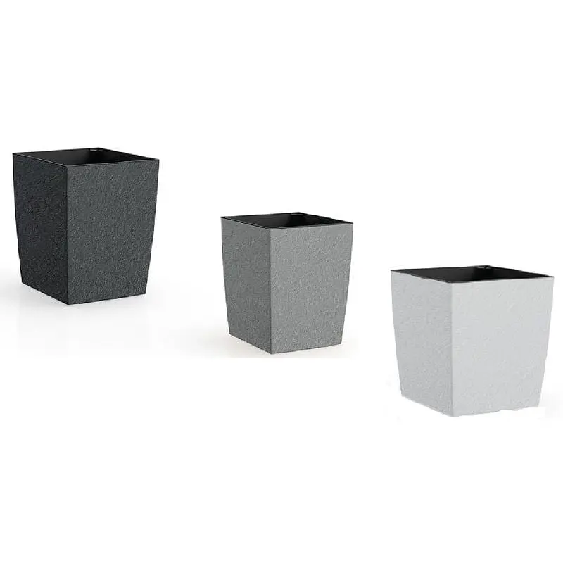 Вазон Plastkon Eliot Stone 25x25 см белый - фото 4