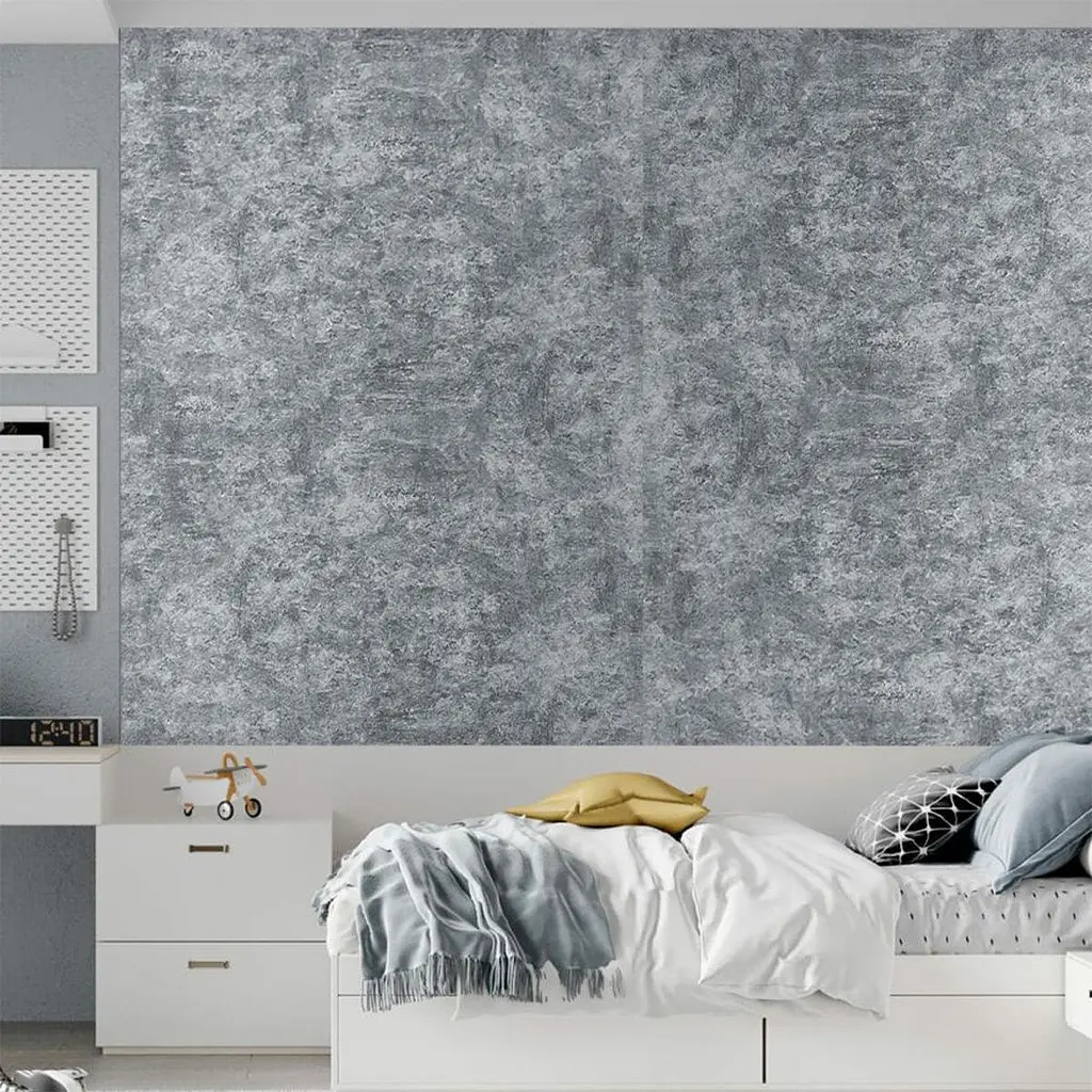 Декоративна плита Sticker Wall ПВХ 1.22м х 2.44м х 3мм Попелястий мармур SW-00001405 - фото 8