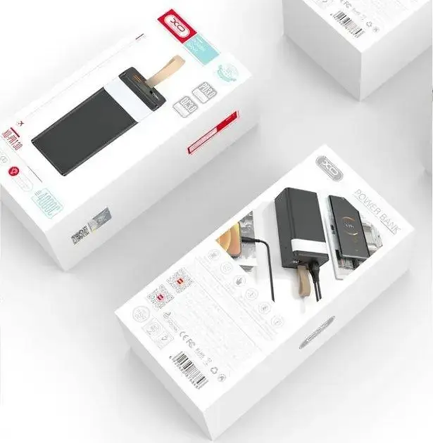 Портативный внешний аккумулятор XO PR130 40000mAh PD 20W+USB QC22.5W (Белый) - фото 4