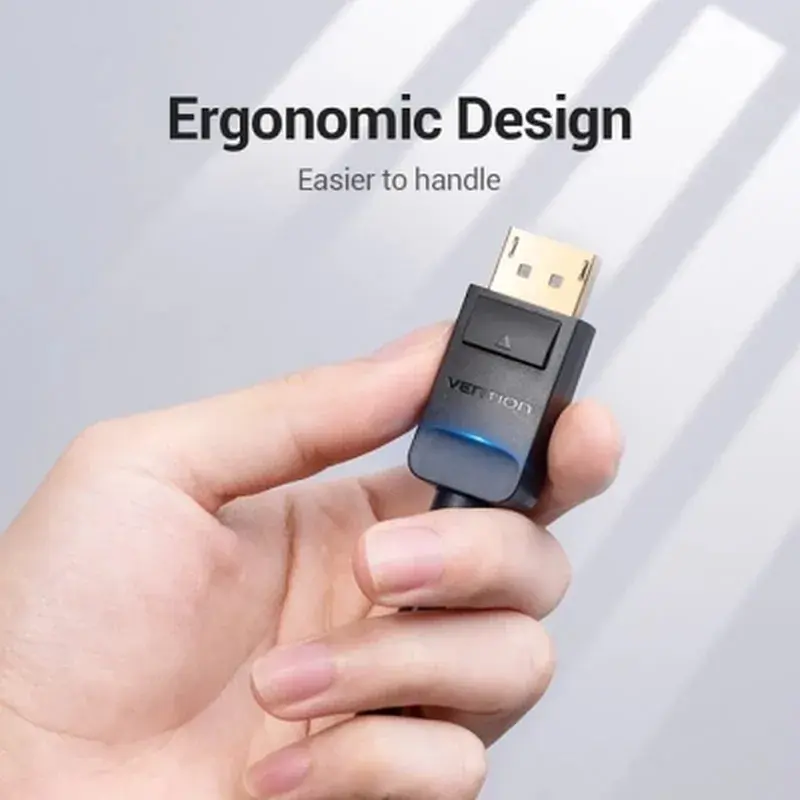 Кабель мультимедійний DisplayPort M to VGA M 1.5m 1080p60Hz black Vention (HBLBG) - фото 4