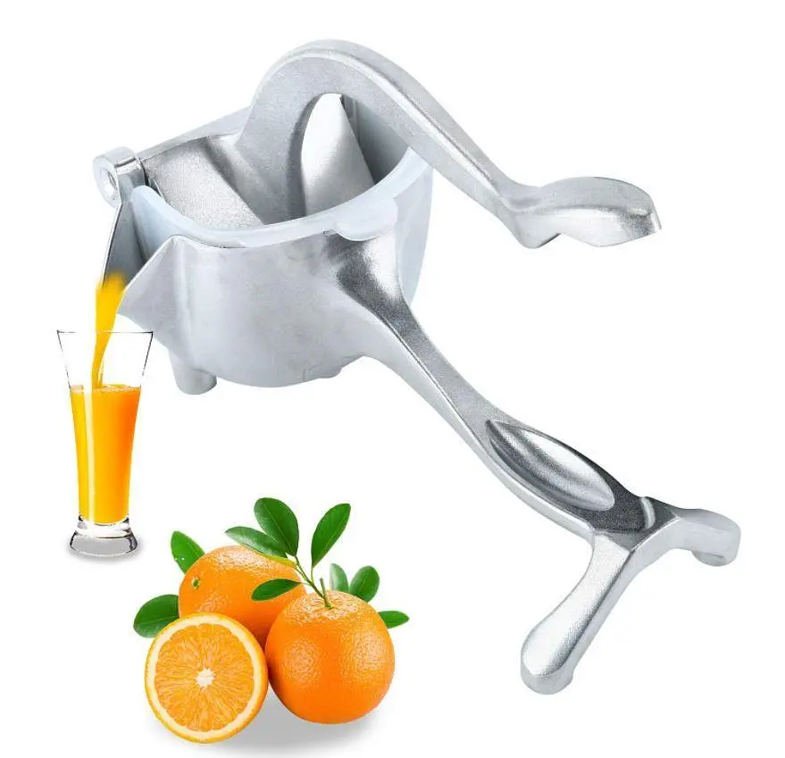 Ручний соковитискач - прес для фруктів та цитрусових Hand Juicer металевий із затискачем - фото 2