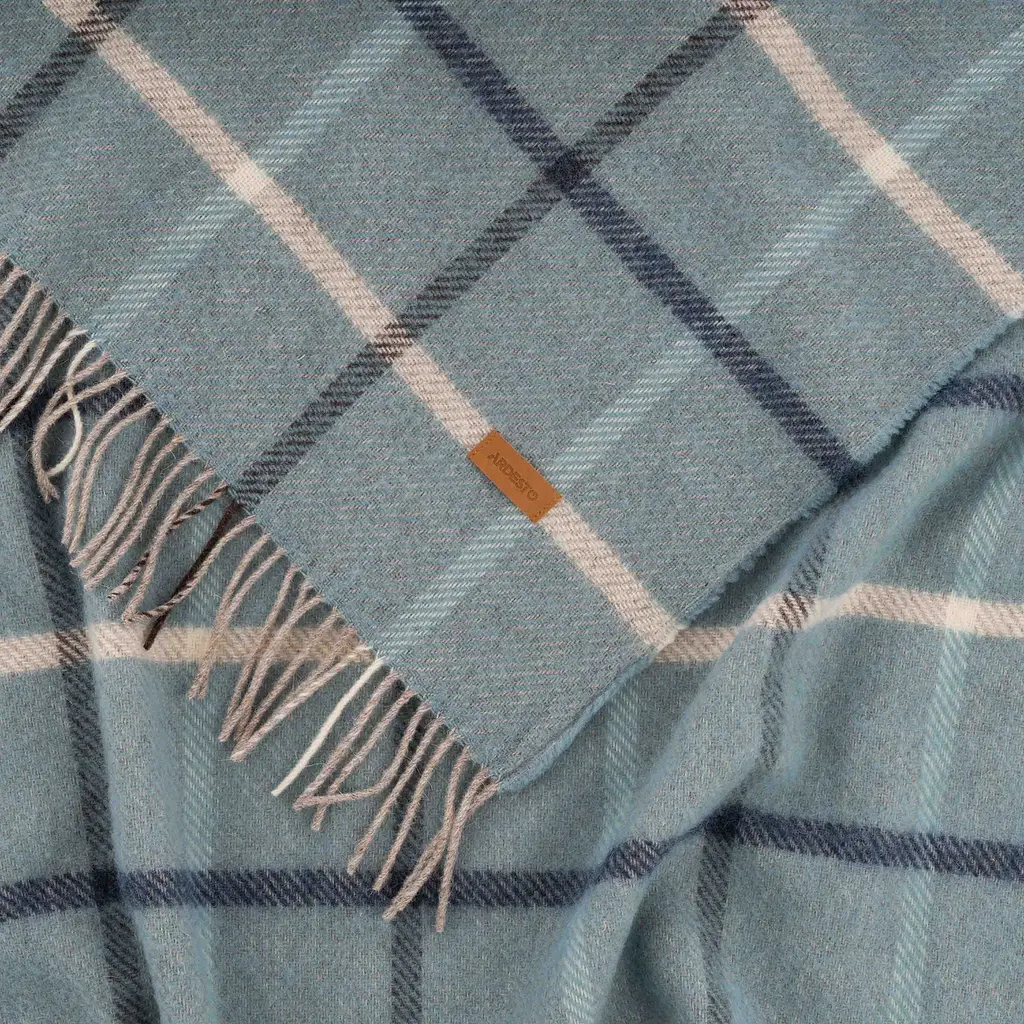 Плед Ardesto Leonardo Alpina 100% шерсть голубой 140 x 200 см (ART0704LM) - фото 6