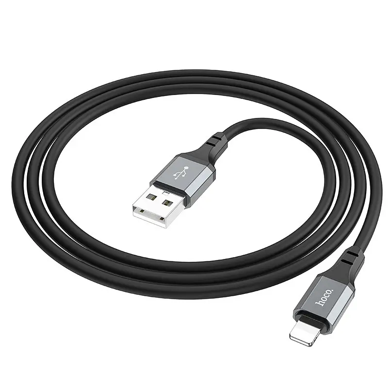 Дата кабель Hoco X86 Spear USB to MicroUSB (1m) Black - фото 3
