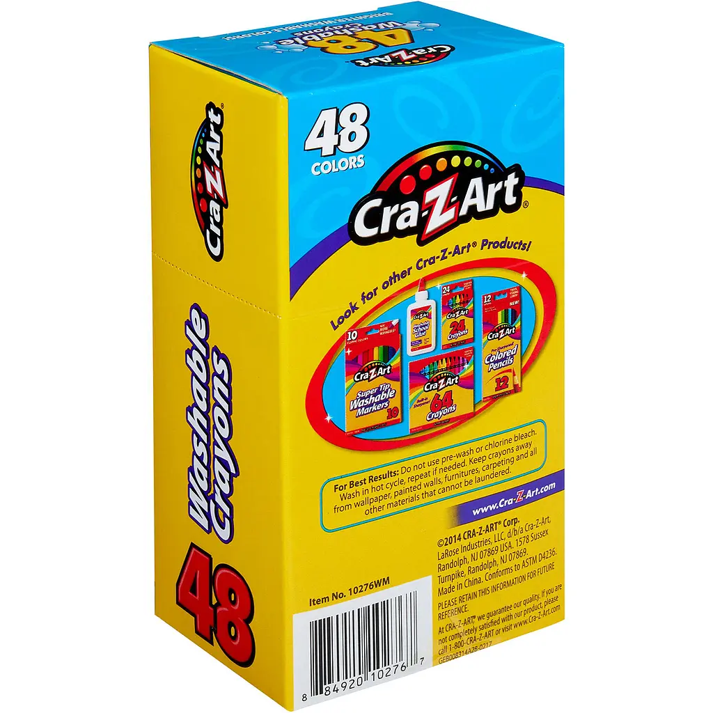 Мелки восковые Cra-Z-Art легкосмываемые 48 шт. (10276CRA) - фото 3