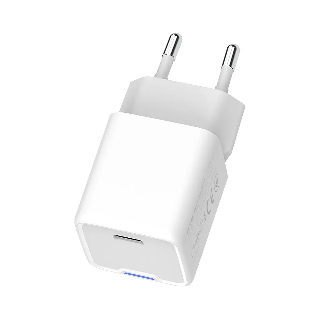 Зарядний пристрій ColorWay GaN Mini 25 Вт порт PD PPS USB-C білий (CW-CHS052PD-WT) - фото 6