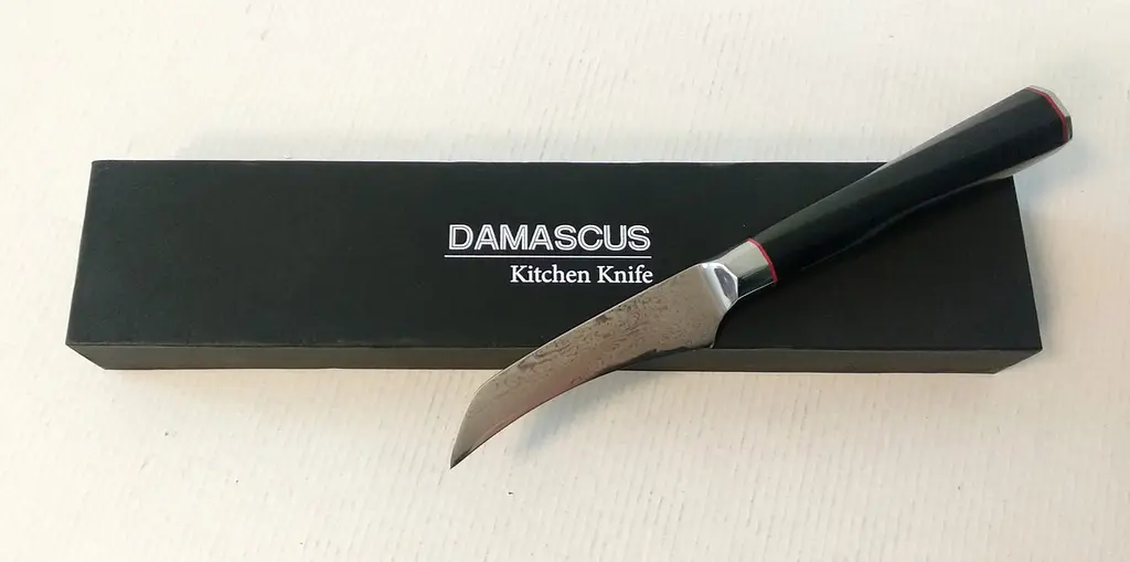Ніж для чищення овочів Damascus DK-AK 3008 AUS-10 9 см Дамаська сталь 73 шарів - фото 8