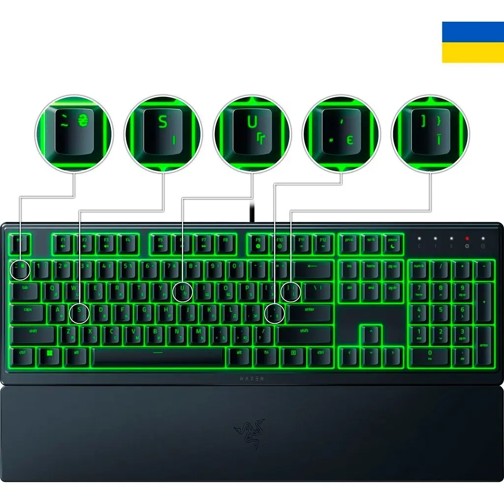 Клавіатура Razer Ornata V3 X USB Black UA (RZ03-04471900-R371) [102012] - фото 2