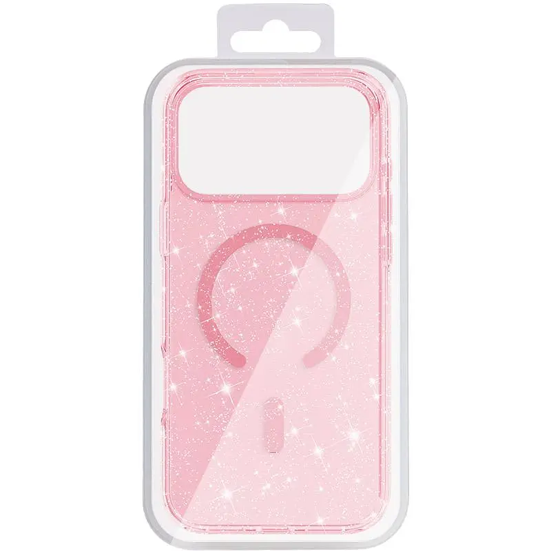 Чохол TPU Eclipse Sparkle Magnetic Fit для Apple iPhone 17 Pro Max (6.9") Pink - фото 5