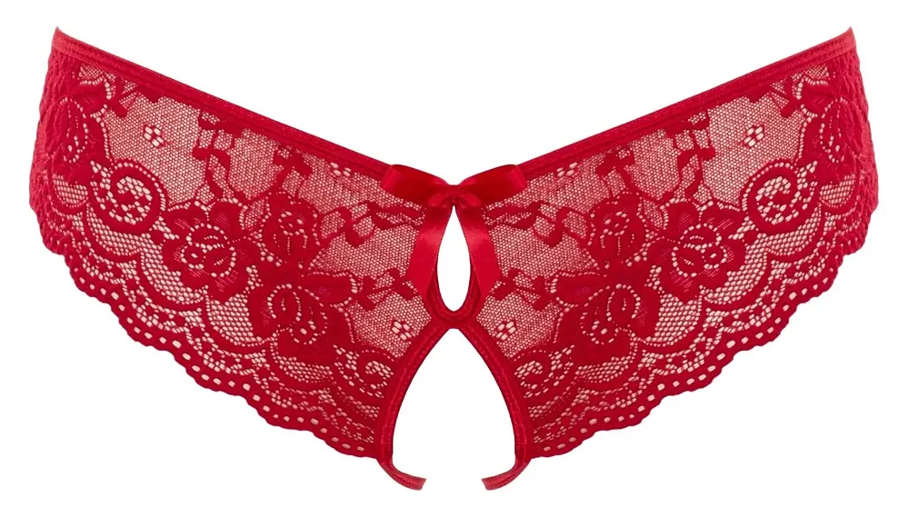 Трусики Cottelli Lingerie Lace M червоний - фото 4