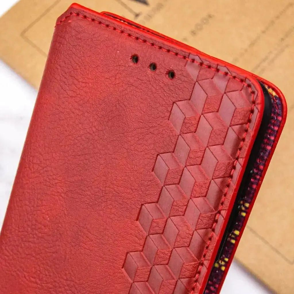 Чохол-книжка Rubic Leather Case для Redmi Note 13 Pro 5G/ Poco X6 5G Red [120837] - фото 4