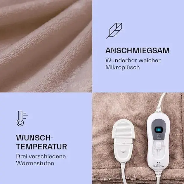 Електрична ковдра Klarstein Dr.Watson XXL 200x180см (10031580) - фото 3