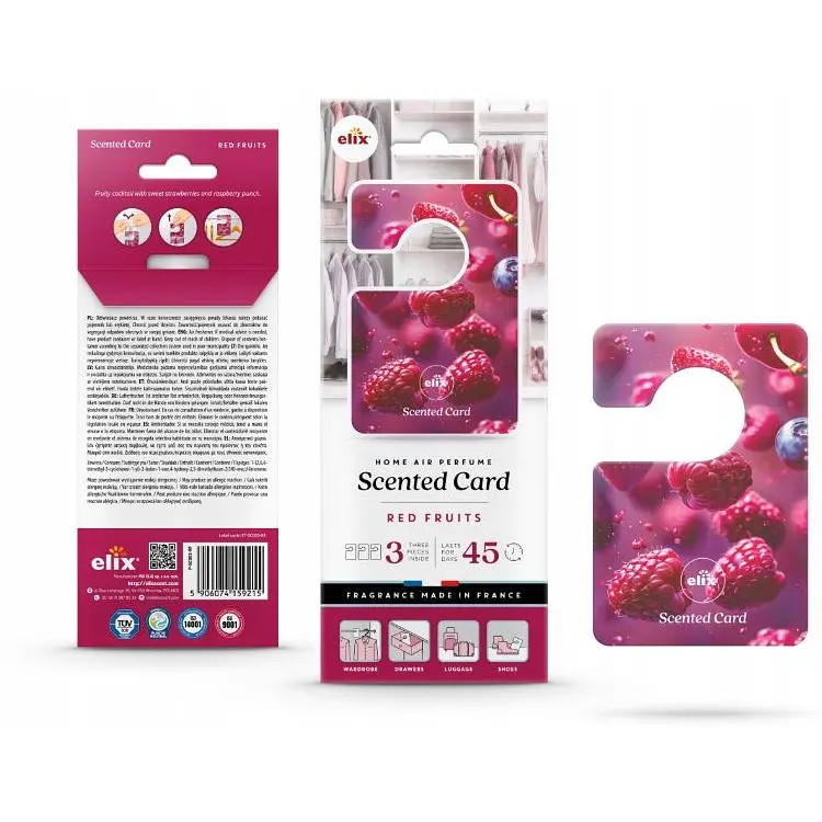 Ароматизуюча картка для гардеробу Elix Red Fruits 3 шт. - фото 2