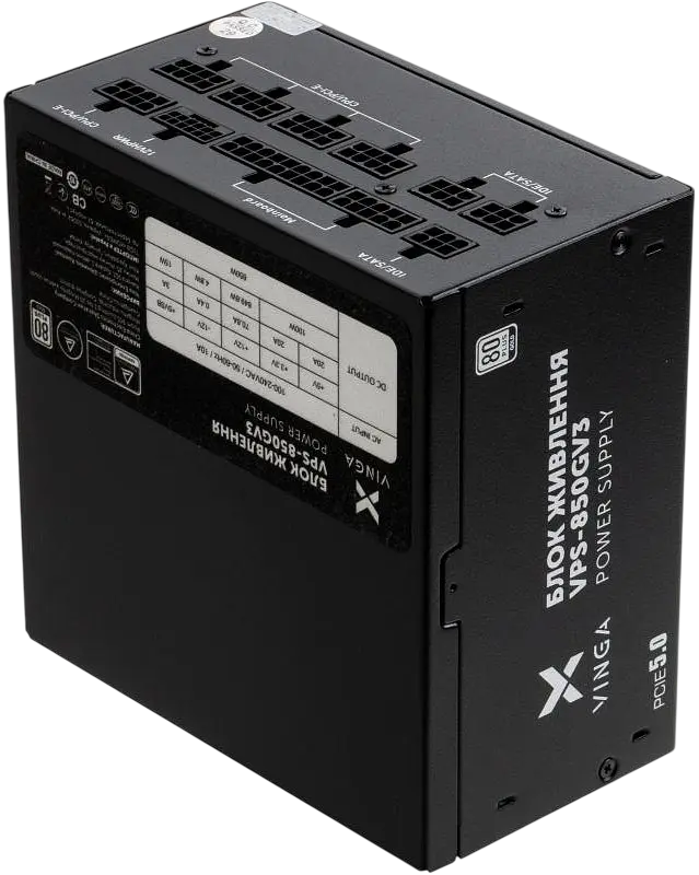 Блок живлення Vinga 850W 80+ Gold Black (VPS-850GV3) - фото 4