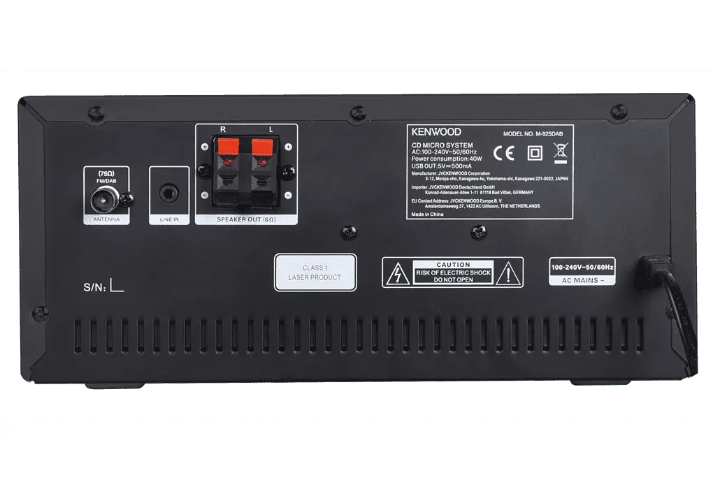 Музичний центр — Hi-Fi мікросистема Kenwood M-925DAB-B Black - фото 4