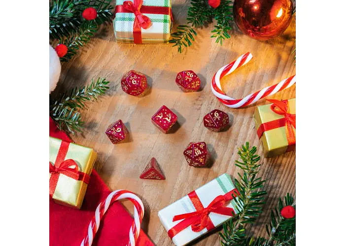 Набір кубиків Christmas Dice Set , 7 шт. (SXMS4X) - фото 4